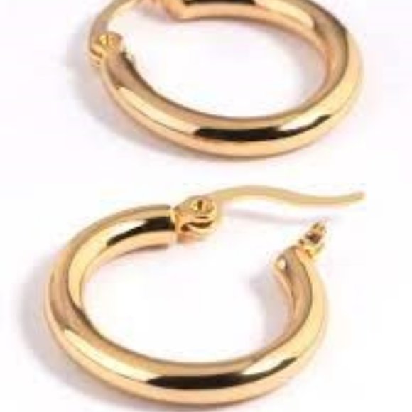 LOVISA Contemporary 14KT GP Hoop Earrings**NEW! - Picture 4 of 4